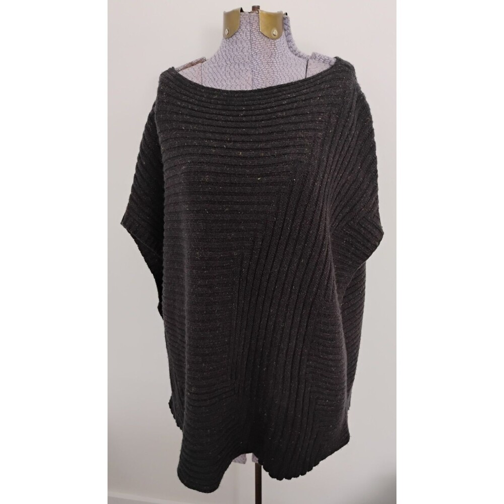PureJill J. Jill Wool Blend Poncho Style Sweater Vest Women's XL Lagenlook Boxy